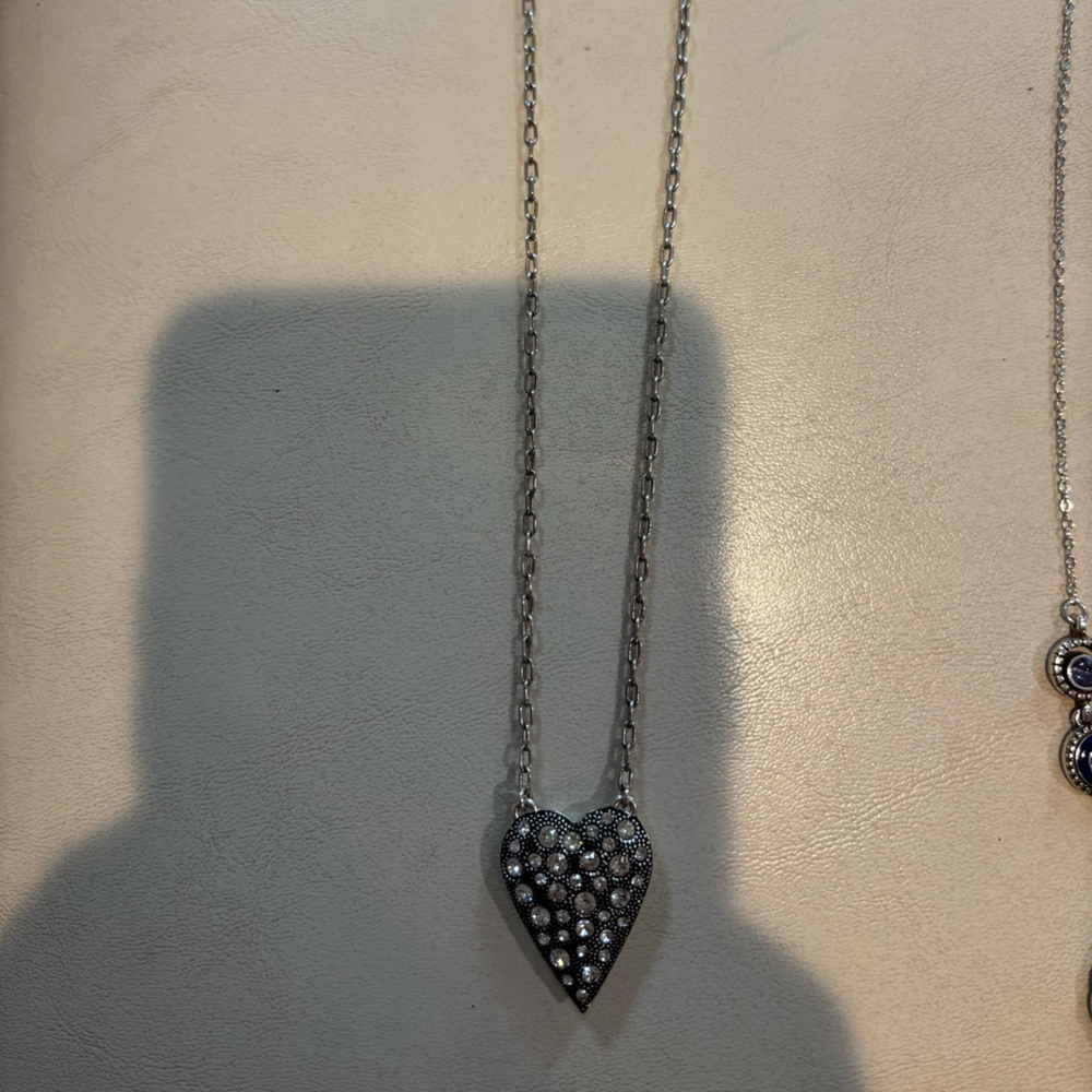 Silver Heart Pendant Necklace